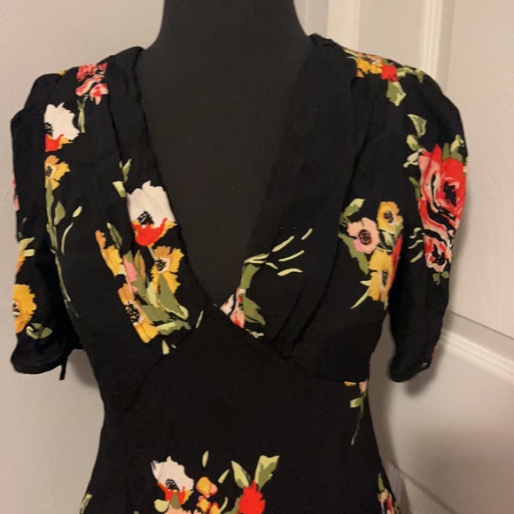 Free People Neon Garden Mini Dress size 8 - Picture 8 of 14